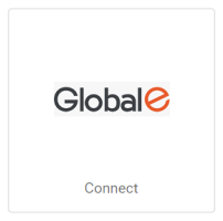 the global-e connection tile is shown