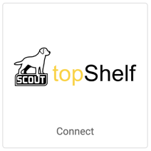 Logo de Top Shelf. Le bouton indique Connexion