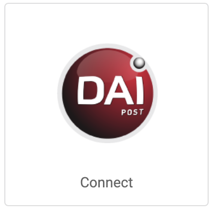 Logo DAI Post sur la vignette avec le bouton qui indique « Connexion »