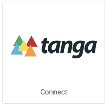 Logo de Tanga. Le bouton indique Connexion
