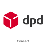 Logo DPD. Le bouton indique Connexion