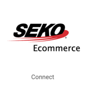 Logo Seko sur une vignette rectangulaire avec bouton de connexion