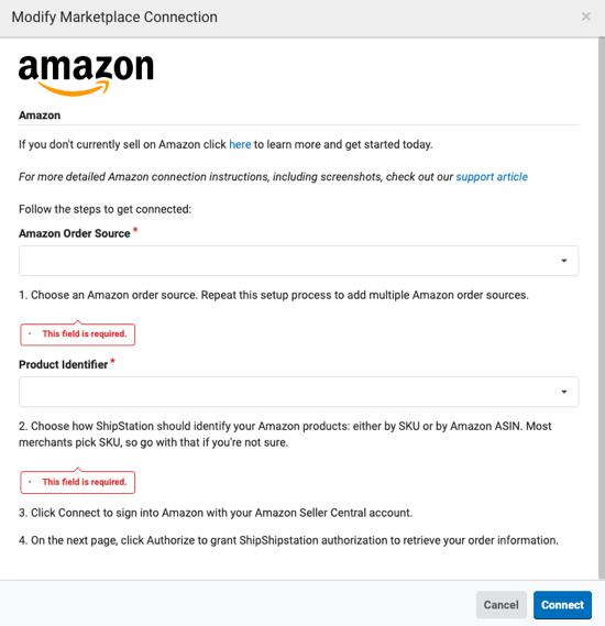 Modifier la fenêtre contextuelle Amazon Connection